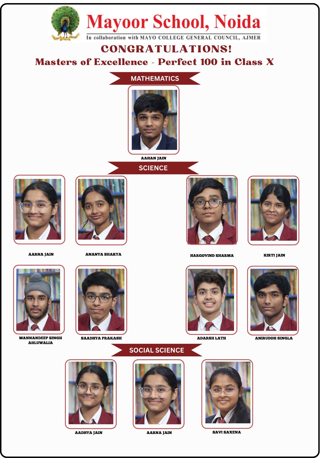 Perfect 100 in Class X